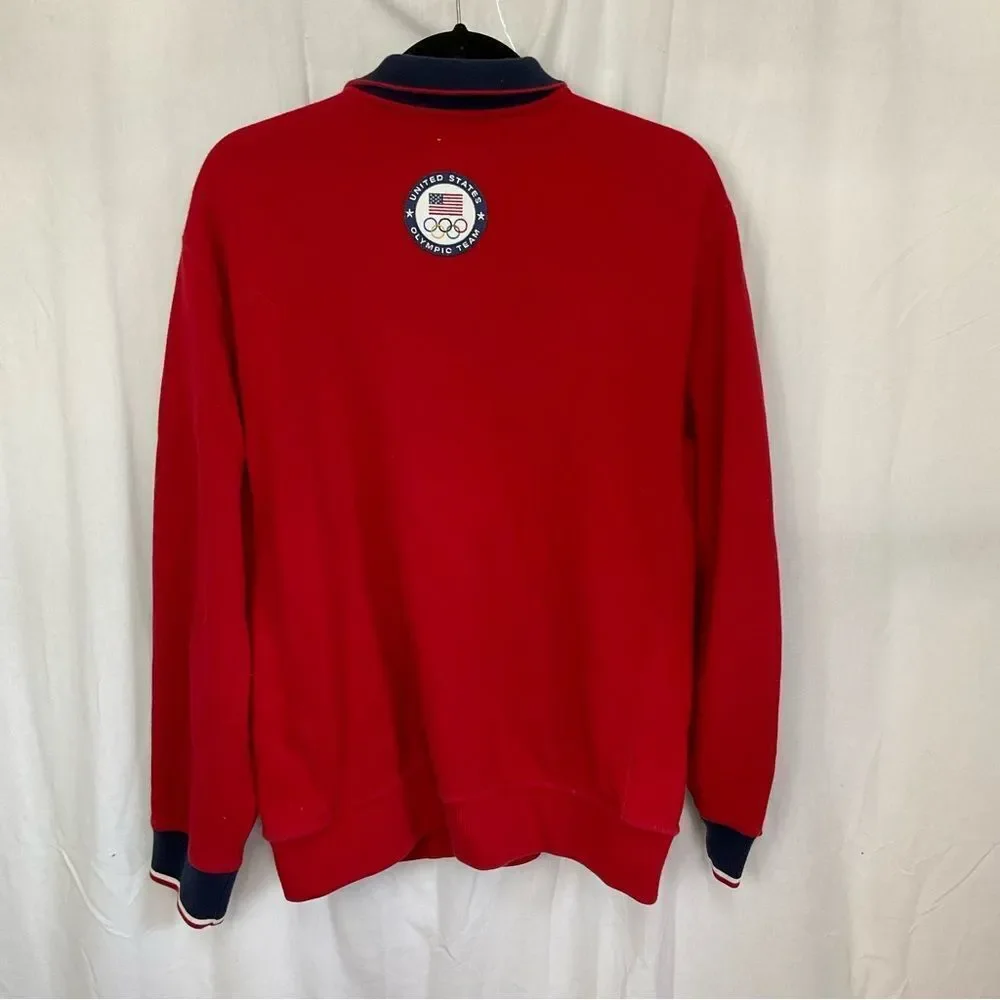 Polo by Ralph Lauren 2012 USA Olympic Team Full Zip Red Sweater Men's Size Large - Picture 5 of 15